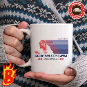 Official Cody Miller Swim 2024 Indianapolis Coffee Ceramic Mug