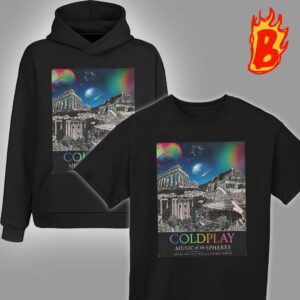 Official Cold Play Music Of The Spheres Tour 2024 Merch Poster At Olympic Hand Numbered Limited Edition Art Print Unisex T-Shirt
