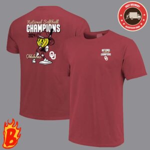 Oklahoma Sooners 2024 NCAA Softball Womens College World Series Champions First Team To Four Peat Two Sides Unisex T-Shirt