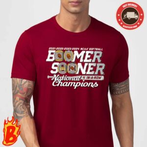 Oklahoma Sooners Four Time NCAA Softball Womens College World Series Champions Unisex T-Shirt