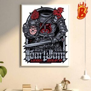 Pearl Jam Dark Matter World Tour Collab With Richard Ashcroft And The Murder Capital At Co-op Live In Tottenham Hotspur Stadium London On June 29 2024 Art By Ames Bros Wall Decor Poster Canvas