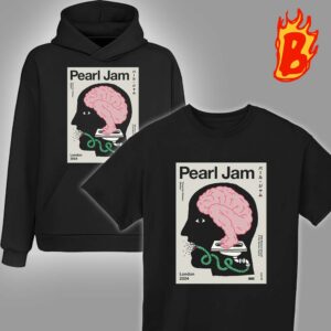 Pearl Jam Dark Matter World Tour Collab With Richard Ashcroft And The Murder Capital At Tottenham Hotspur Stadium London On June 29 2024 Art By Broken Fingaz Unisex T-Shirt