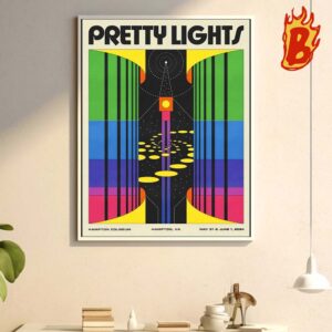 Pretty Light Check Your Vector Tour Merch Poster At Hamton Coliseum May 31 And June 1 2024 Wall Decor Poster Canvas