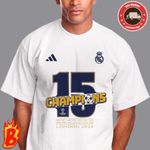 Real Madrid Has Been Taken Record 15 Times Champions  2024 UEFA Champions League Classic T-Shirt