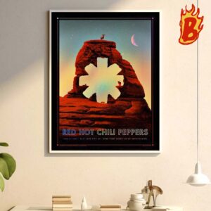 Red Hot Chili Peppers Jun 5 2024 The Utah First Credit Union Amphitheatre Salt Lake City Merch Poster Wall Decor Poster Canvas