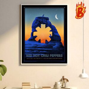 Red Hot Chili Peppers Show At The Utah First Credit Union Amphitheatre On Jun 5 2024 Merch Poster Wall Decor Poster Canvas