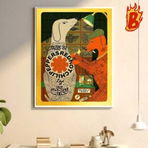 Red Hot Chili Peppers Unlimited Love Tour At The Gorge Amphitheatre Tonight Wall Decor Poster Canvas