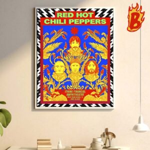 Red Hot Chili Peppers Unlimited Love Tour In West Palm Beach FL On June 18 2024 Wall Decor Poster Canvas