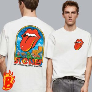 Rolling Stones Hackney Diamonds Tour 2024 At Mercedes Besz Stadium Atlanta June 7 Two Sides Unisex T-Shirt