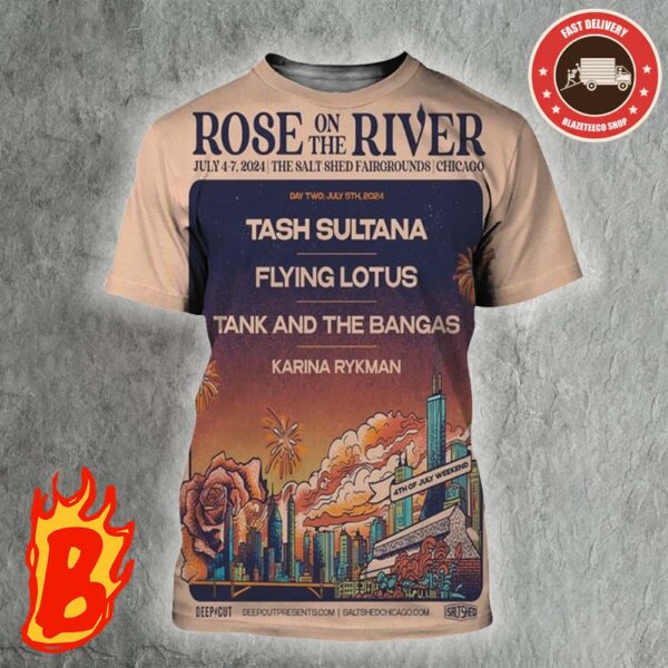 Rose On The River Show In Chicago IL On Jul 4-7 2024 Merch Poster All Over Print Shirt