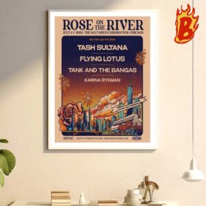 Rose On The River Show In Chicago IL On Jul 4-7 2024 Merch Poster Wall Decor Poster Canvas