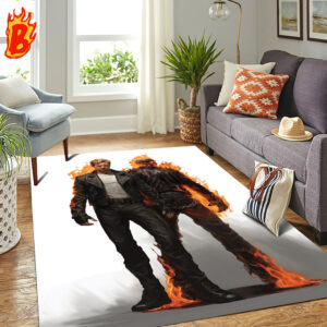 Ryan Gossling Is The Ghost Rider Character In The MCU Rug Home Decor