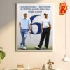 Scottie Scheffler Gets Win 6 On The Season Of Travelers Championship Wall Decor Poster Canvas