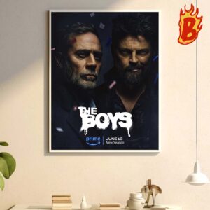 THE BOYS Season 4 New Poster Streaming to Prime Video June 13 Wall Decor Poster Canvas