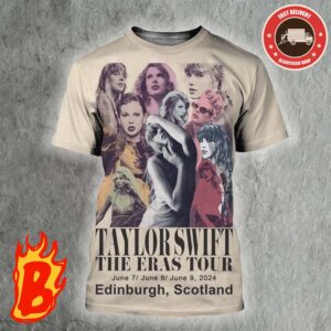 Taylor Swift June 7-9 2024 Scottish Gas Murrayfield Stadium Edinburgh Scotland Merch Poster All Over Print Shirt