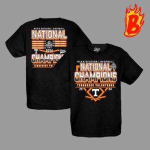 Tennessee Volunteers Blue 84 Youth 2024 NCAA Mens Baseball College World Series Champions Schedule Two Sides Unisex T-Shirt