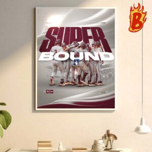 Texas A&M Baseball Advances Bryan College Station Regional Champions Advances To The NCAA Super Regionals 2024 Road To Ohama Wall Decor Poster Canvas