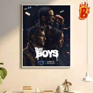 The Boys Season 4  New Poster The Bold And The Batshit Wall Decor Poster Canvas