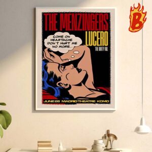 The Menzingers Show On Jun 26 2024 At Madrid Theatre MO Wall Decor Poster Canvas