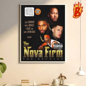 The Nova Firm The Reunion With The Jalen Brunso-Mikal Bridges-J Hard And Donte Divincenzo Wall Decor Poster Canvas