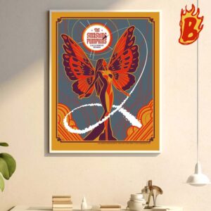 The Smashing Pumpkins Hannover Concert Poster The Seraphim Angel Shiny At ZAG Arena On June 21st 2024 Wall Decor Poster Canvas