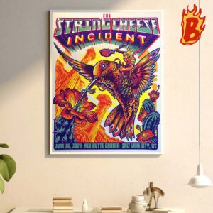 The String Cheese Incident Tour In Salt Lake City UT On Jun 26 2024 Wall Decor Poster Canvas