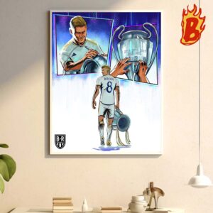 Toni Kroos Bows Out Of Club Football With His Sixth Champions League Title Wall Decor Poster Canvas
