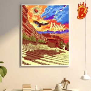 Widespread Panic June 2123 2024 Red Rocks CO Merch Poster Wall Decor Poster Canvas