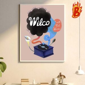 Wilco Beacon Tour At Theater New York NY On Jun 24 2024 Wall Decor Poster Canvas