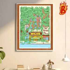 Wilco Beacon Tour Theatre In New York NY At June 22 2024 Wall Decor Poster Canvas