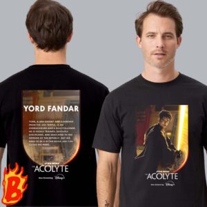 Yord Fandar Character In Star Wars The Acolyte Now Streaming On Disney Two Sides Unisex T-Shirt
