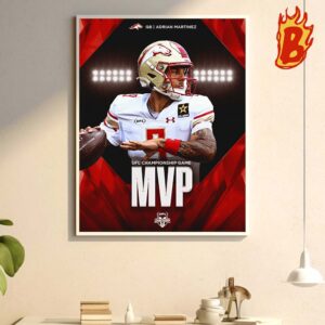 Your 2024 UFL Championship Game Mvp Is Calling Adrian Martinez From Birmingham Stallions Wall Decor Poster Canvas