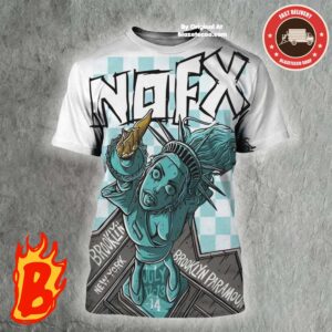 NOFX Show On July 12th And 14th 2024 At Brooklyn Paramount NY All Over Print Shirt