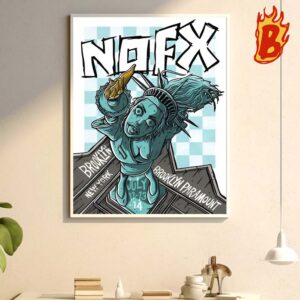 NOFX Show On July 12th And 14th 2024 At Brooklyn Paramount NY Wall Decor Poster Canvas