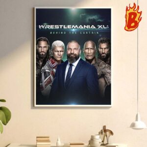 WWE Wrestle Mania XL Behind The Curtain Wall Decor Poster Canvas